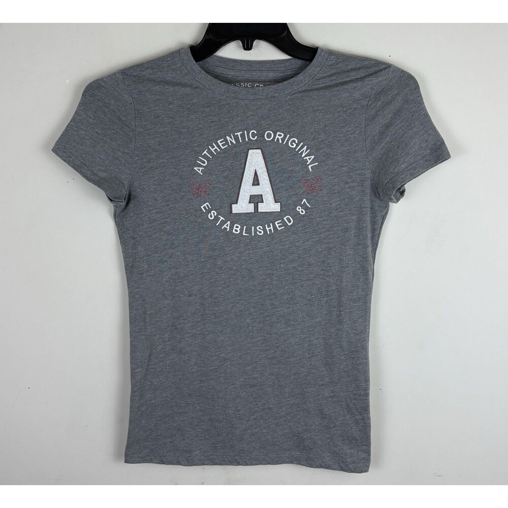 Y2K Aeropostale Graphic T-Shirt / Grey / Size Medium / Women’s / Short Sleeve